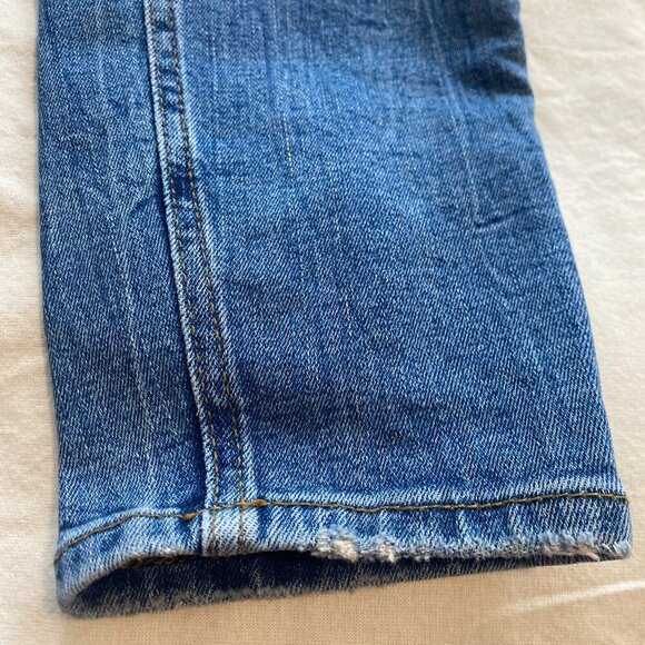 Zara Skinny Mid Rise Jeans Medium Wash Size 6 - Picture 4 of 9